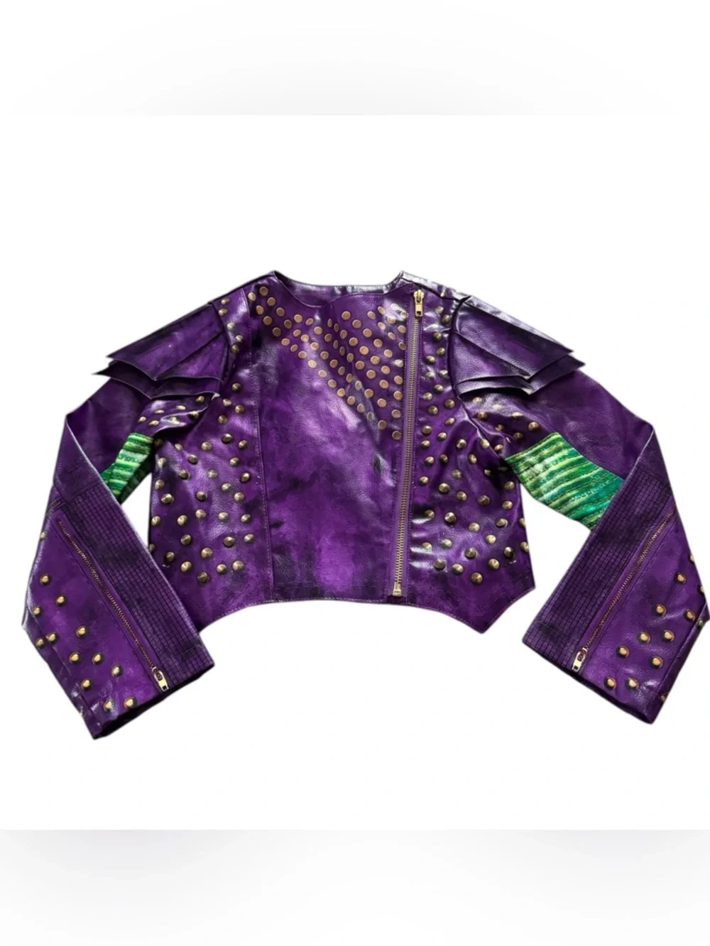 Disney Store Descendants 2 Mal Moto Jacket Purple Size 7/8 - Picture 3 of 8